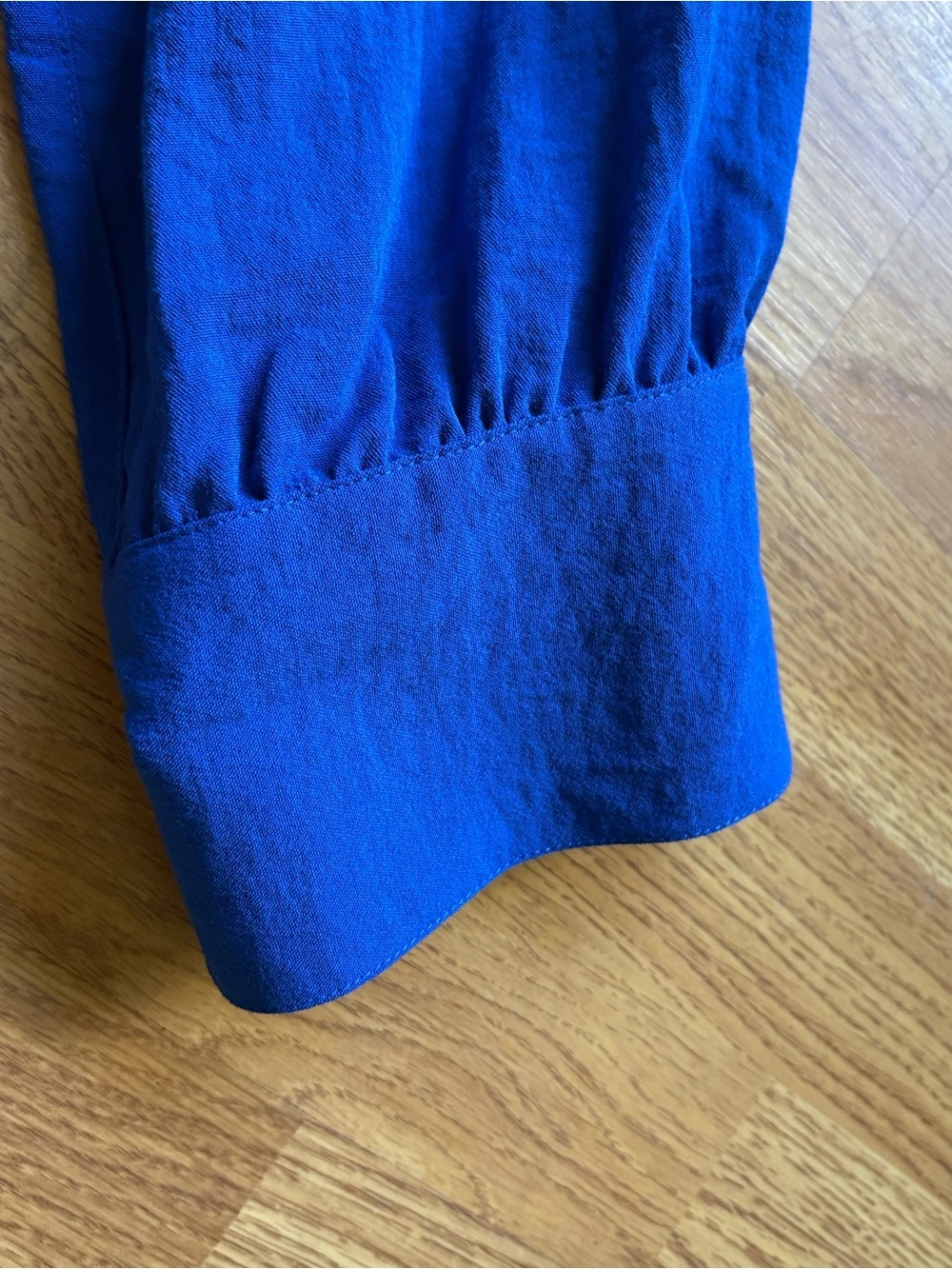 John Mark Cobalt Blue Collared Split V-Neck Tunic Top 3/4 Sleeves Sz M NEW - Picture 7 of 16